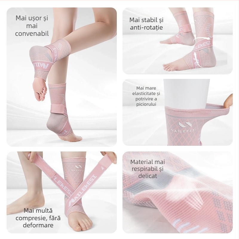 Relix orteza gleznă pentru sport – nailon, adult, fotbal, echipament de protecție pentru gleznă