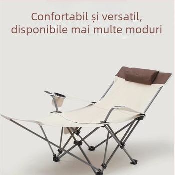 Pat de camping pliabil outdoor – portabil, cadru din fier, suprafață din țesătură Oxford, sarcină maximă 200 kg