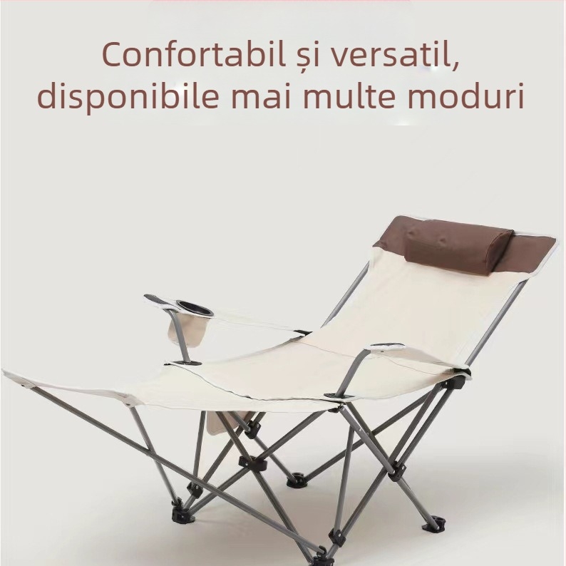 Pat de camping pliabil outdoor – portabil, cadru din fier, suprafață din țesătură Oxford, sarcină maximă 200 kg