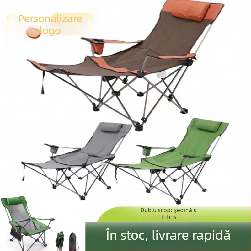 Pat de camping pliabil outdoor – portabil, cadru din fier, suprafață din țesătură Oxford, sarcină maximă 200 kg