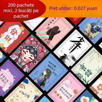 Mănuși de unică folosință cu imprimare de logo, ambalate individual, îngroșate, pentru catering și livrare de homar, din plastic PE, transparente, de calitate alimentară