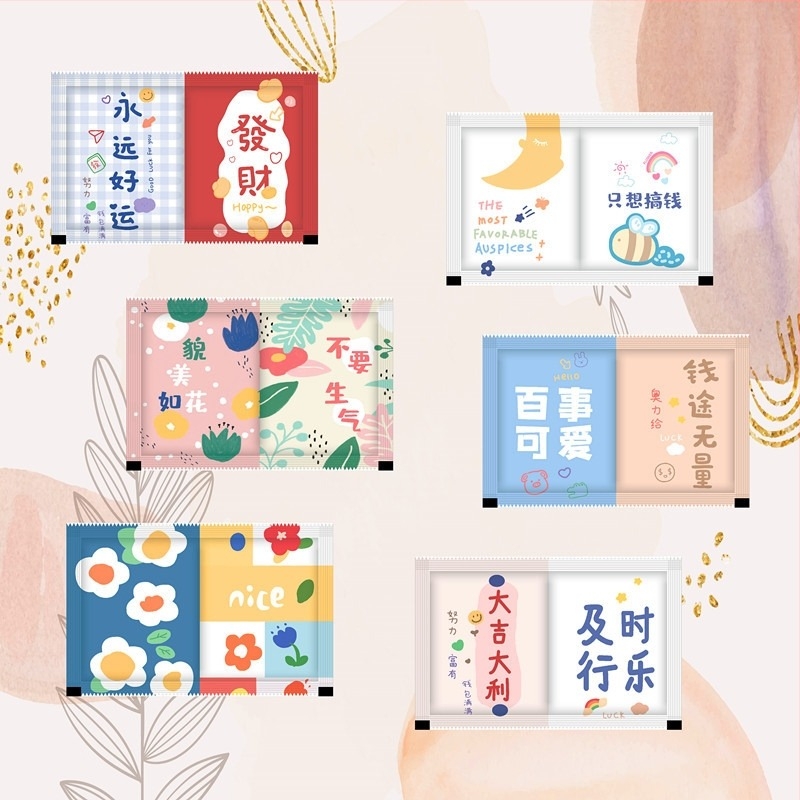 Mănuși de unică folosință cu imprimare de logo, ambalate individual, îngroșate, pentru catering și livrare de homar, din plastic PE, transparente, de calitate alimentară