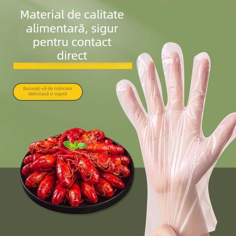 Mănuși de unică folosință pentru copii, TPE, în cutie, anti-alunecare, grosime 0,05–0,1 mm