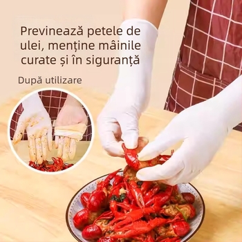 Dongfanghong Mănuși de uz casnic din nitril, de unică folosință – pentru vase, grosime normală, durabile pentru curățenie (Brand: Dongfanghong; Material: Nitrile; Use: Dishwashing/Household; Thickness: Regular)