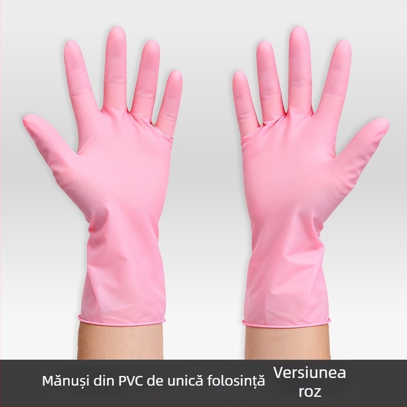Mănuși de unică folosință, Brand: Jue nuo, Antiderapante, Model solid, Imprimare logo disponibilă, Cod produs: Ding qing gloves