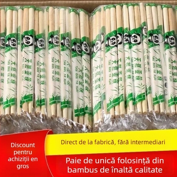 Bețișoare de unică folosință, ambalate individual, pentru restaurante și takeout, pachete de 100 sau 200 perechi, biodegradabile