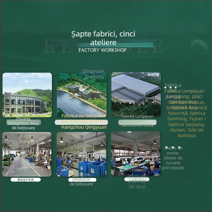 Double Gun bețișoare de bambus de unică folosință, carbonizate, rotunde, set de patru bucăți, ambalate individual