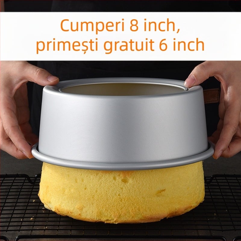 Enjoy the taste set de forme pentru prăjitură chiffon cu bază detașabilă, ovale, anodizate