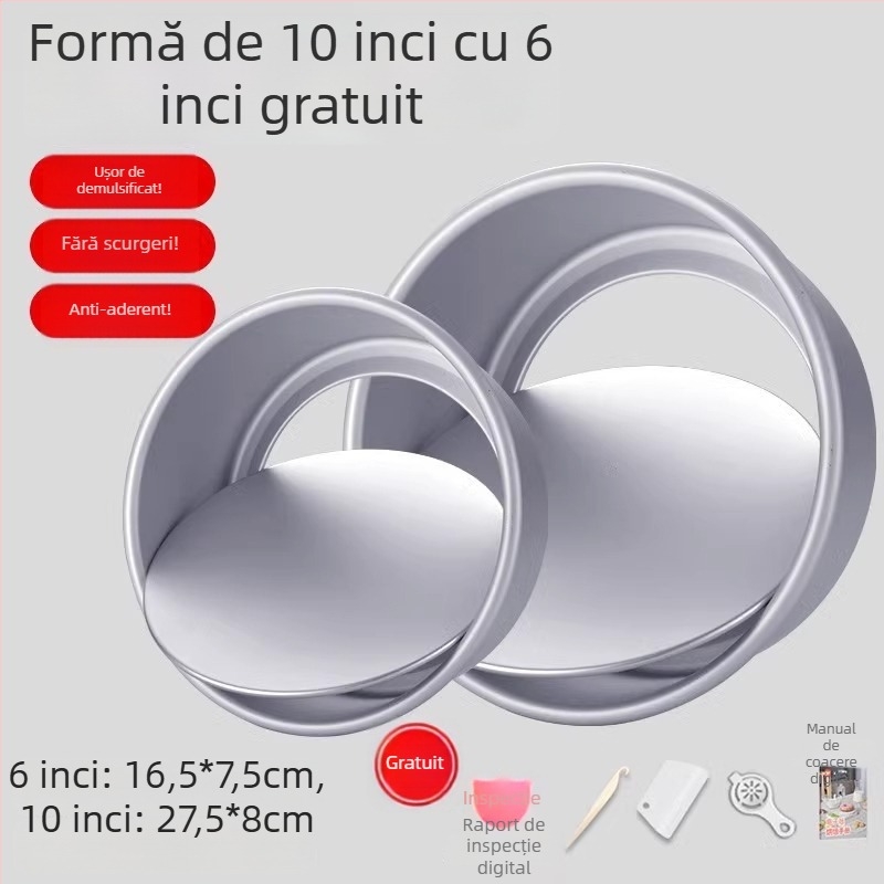 Enjoy the taste set de forme pentru prăjitură chiffon cu bază detașabilă, ovale, anodizate