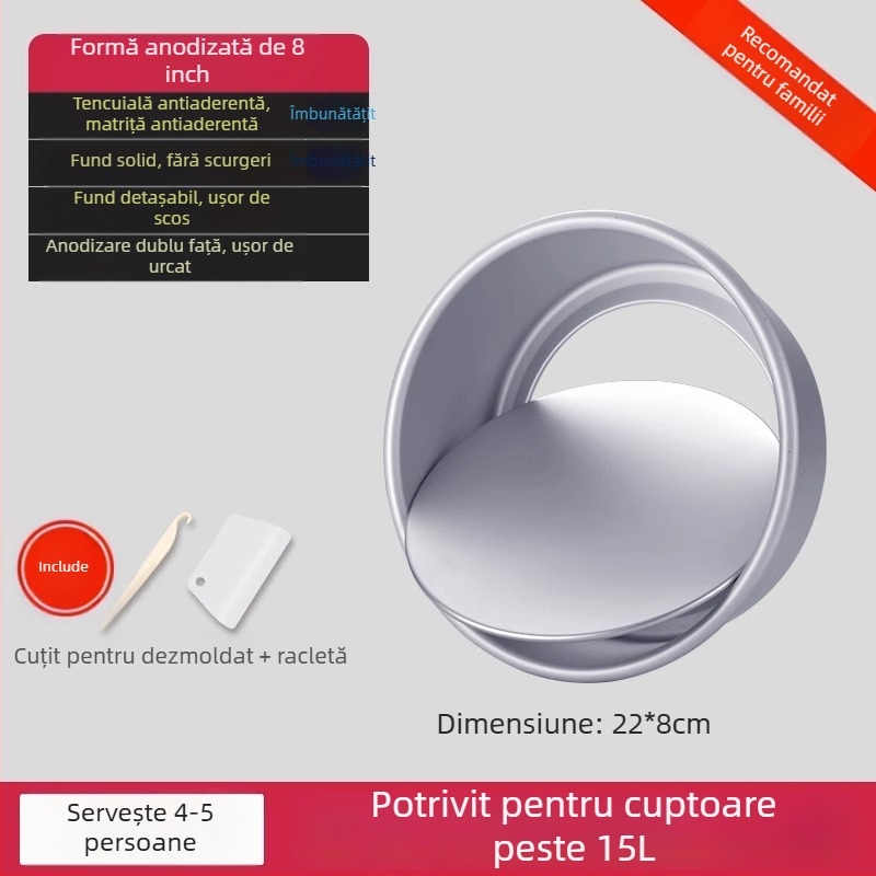 Enjoy the taste set de forme pentru prăjitură chiffon cu bază detașabilă, ovale, anodizate