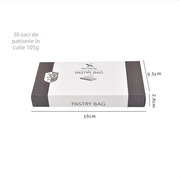 Kit de decorare cu saci de decorare și duze – ambalat în cutie, instrumente pentru decorarea prăjiturilor, materiale PE și oțel inoxidabil, lansare vară 2024.