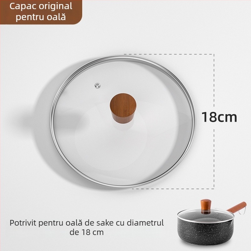 Weixiang capac universal din sticlă temperată pentru oale și tigăi – capac gros, rezistent la temperaturi înalte