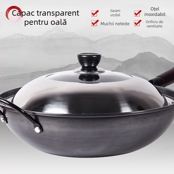 Capac de oală din oțel inoxidabil, design transparent, model Zhgg001 (Material: Oțel inoxidabil; Greutate: 1–3 kg; Stil: Modern minimalist)