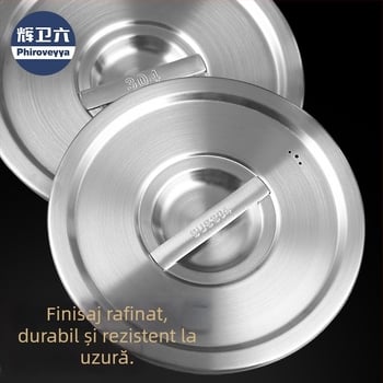 Capac pentru vas de gătit – 304 oțel inoxidabil, calitate alimentară, utilizare casnică multi-funcțională, gros, stil modern minimalist
