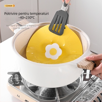 AWOO Capac din silicon pentru bol de mâncare la microunde, Material: Alt, Stil: Vânt proaspăt mic, Stil: Proaspat și drăguț