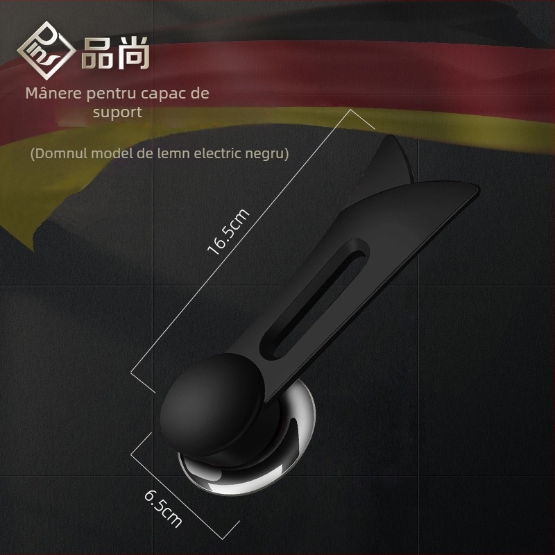 Capac de oală din oțel inoxidabil cu sticlă transparentă, design înălțat, mâner din lemn izolant, 970 g