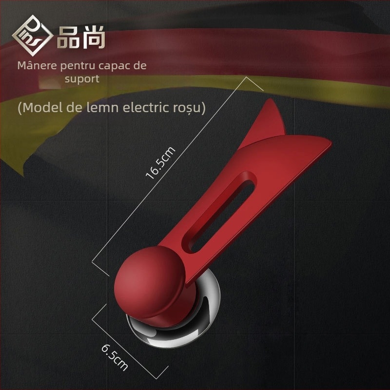 Capac de oală din oțel inoxidabil cu sticlă transparentă, design înălțat, mâner din lemn izolant, 970 g