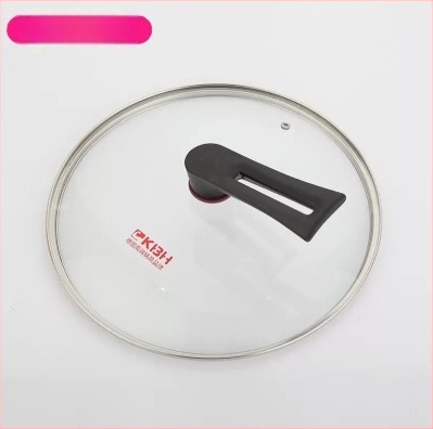 Capac de sticlă pentru wok și tigaie – transparent, rotund, cu mâner, Combach