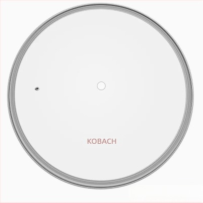 Capac de sticlă pentru wok și tigaie – transparent, rotund, cu mâner, Combach