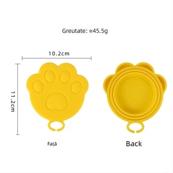 Capac de conservă pentru pisici, capac de sigilare din silicon alimentar, capac universal pentru conserve pentru animale, Brand Magnificent, Stil drăguț, Tip stil: proaspăt și drăguț, Brand privat autorizat
