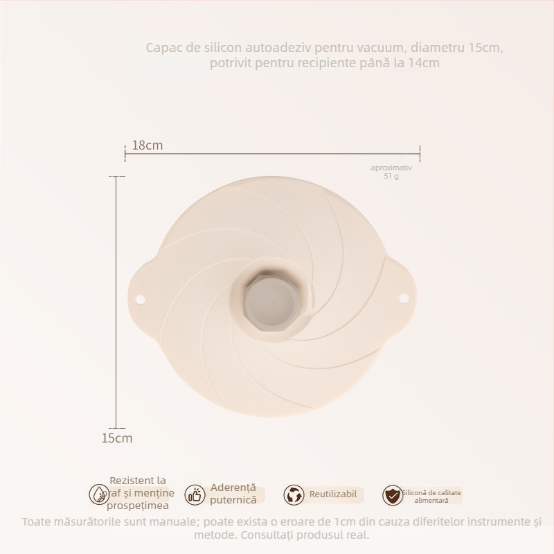 Keidason capace din silicon pentru conservare prin vid, set de șase bucăți