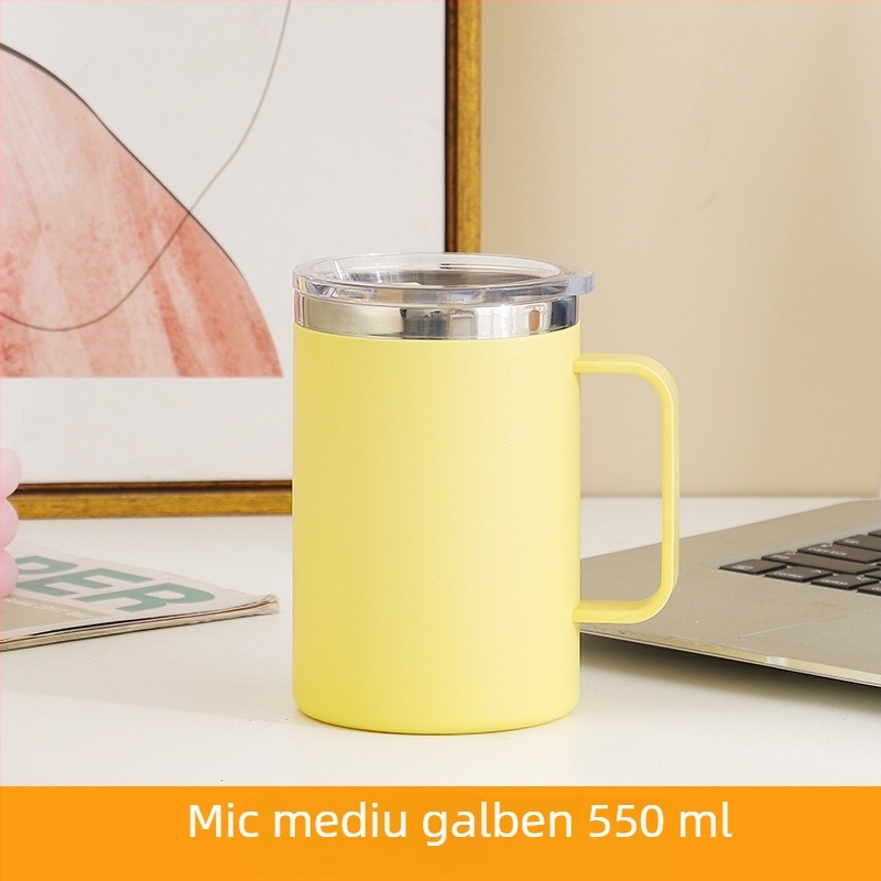 SEALLOCK 304 cană de cafea din oțel inoxidabil cu capac – cadou pentru afaceri