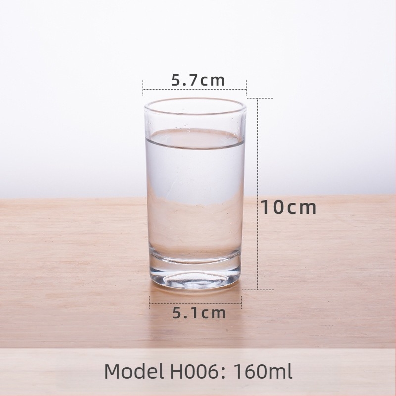Pahar de apă din sticlă sodalime, strat unic, stil modern minimalist, rezistent la temperaturi înalte, posibilitatea personalizării