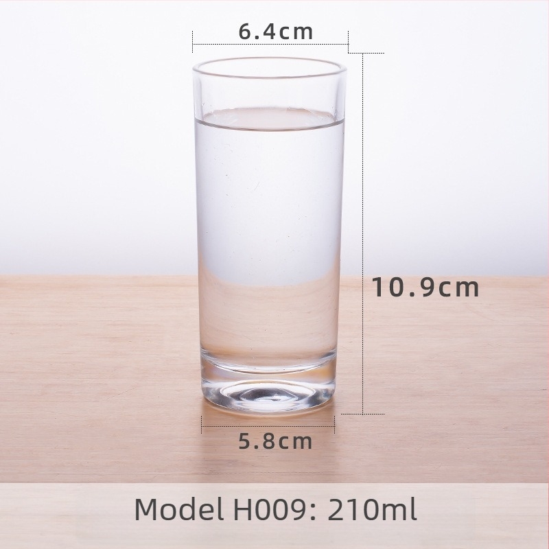 Pahar de apă din sticlă sodalime, strat unic, stil modern minimalist, rezistent la temperaturi înalte, posibilitatea personalizării
