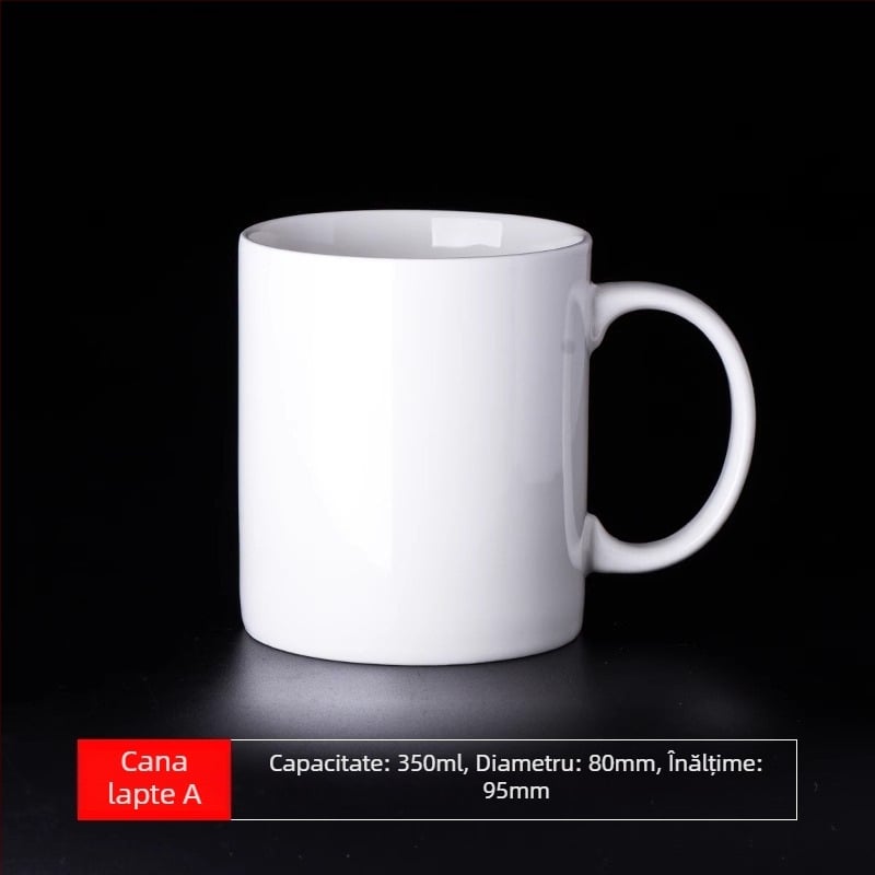 Cană ceramică pentru copii cu autoportret desen animat – sigilată și etanșă, personalizabilă, suvenir de absolvire