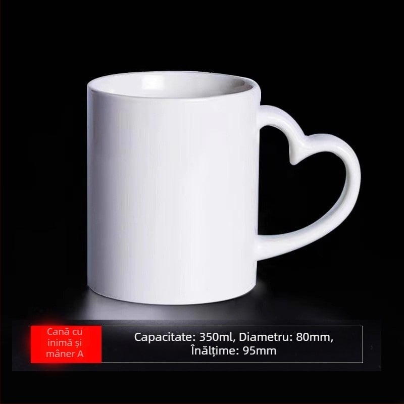 Cană ceramică pentru copii cu autoportret desen animat – sigilată și etanșă, personalizabilă, suvenir de absolvire