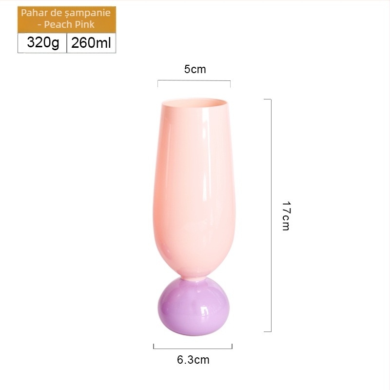 Pahar din sticlă în formă de lalea, cu imprimare a logo-ului, finisaj pulverizat, ambalaj tavă, personalizabil, gata de cadou