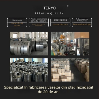 Oală de lapte din oțel inoxidabil 304, mâner din lemn, fără strat, capac din sticlă, fund simplu