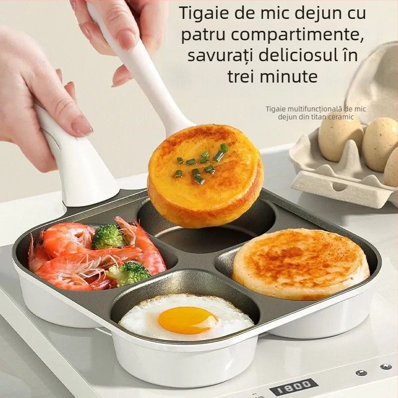 Tigaie antiaderentă din aliaj de aluminiu, Xiner tai TCJD-4, adâncime 35 mm