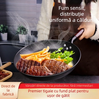 Tigaie pentru clătite, antiaderentă, din fontă, compatibilă cu inducția