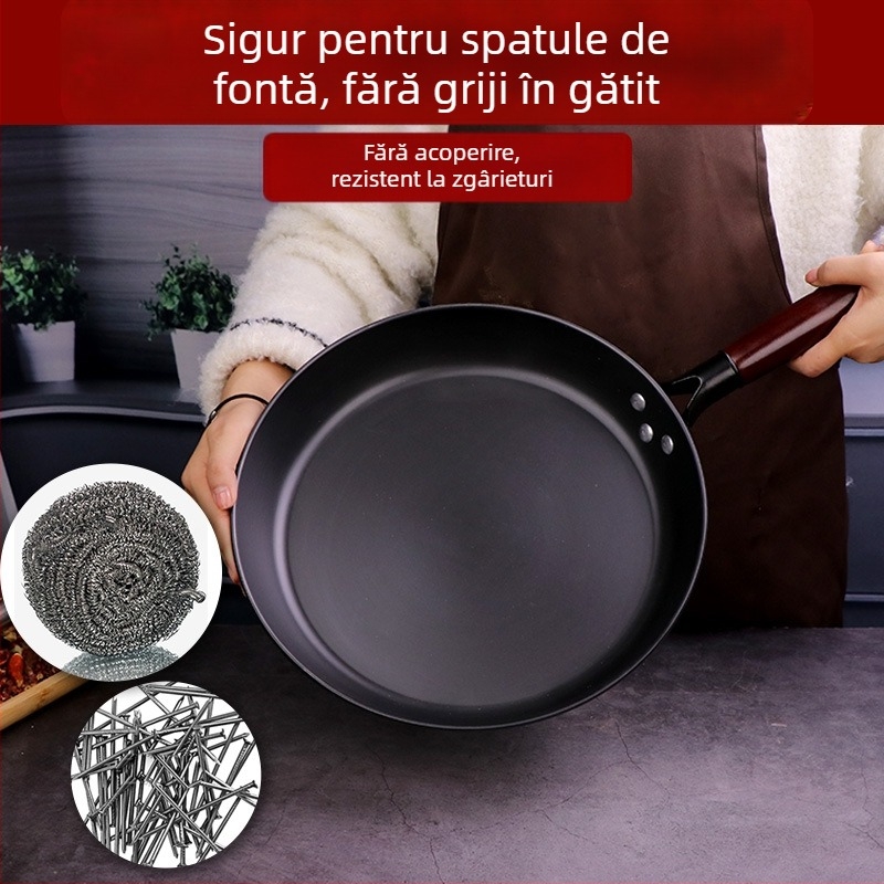 Tigaie pentru clătite, antiaderentă, din fontă, compatibilă cu inducția
