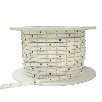 Bandă LED 220V, cipuri 2835, 120 LED, unghi fascicul 180°, impermeabilă
