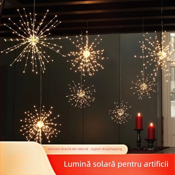 Lumini LED de grădină, atârnate, IP65 impermeabile, alimentare solară/baterie/USB, model 067-hanging, formă floare, 0.04W, tensiune ≤36V, control cu buton/telecomandă