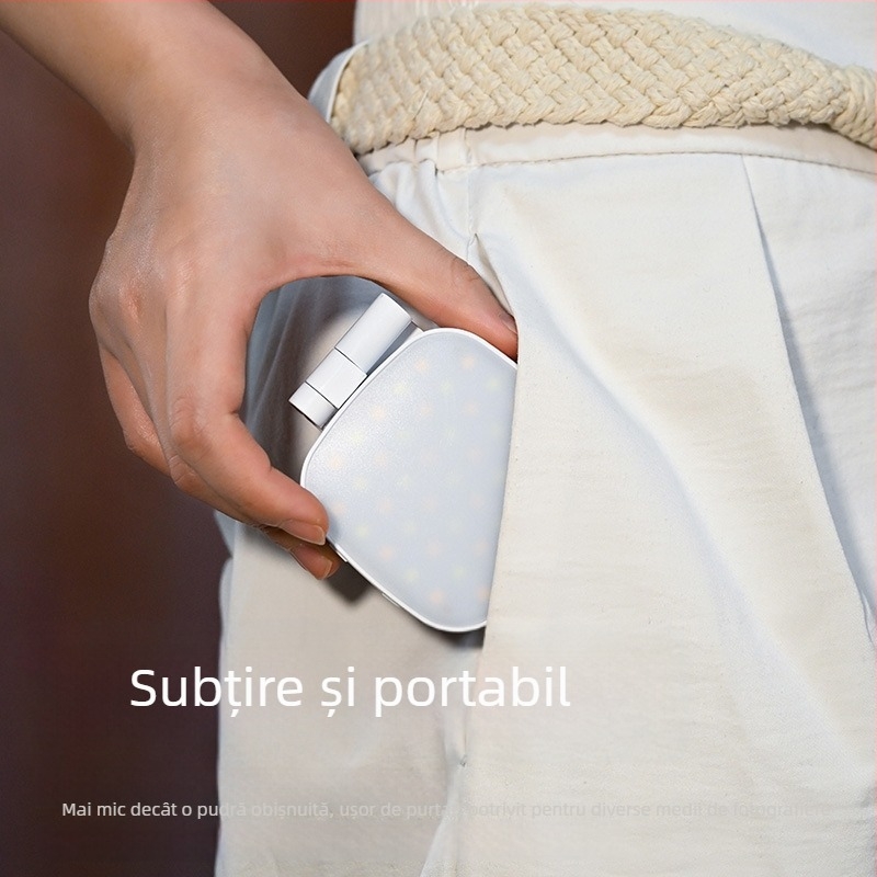 Lumină LED pentru telefon cu temperatură a culorii în trei trepte, compatibil MagSafe, iluminare pentru selfie, portabilă