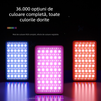 Lampa LED pentru fotografie și streaming live, panou portabil de mână, putere 10-50W, 3.7V