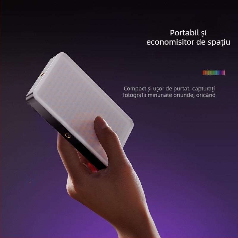 Lampa LED pentru fotografie și streaming live, panou portabil de mână, putere 10-50W, 3.7V