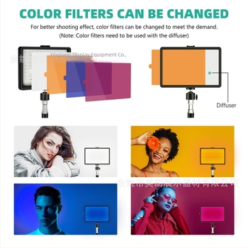 Lumină LED pentru fotografie și streaming live, retractabilă, model YL-BGD01, 10W, 5V2A.