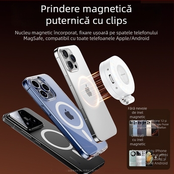 Lumină LED pentru selfie cu oglindă de machiaj – pliabilă, manevrabilă, trei temperaturi de culoare, reglabilă 2500K–9900K, model Ym28