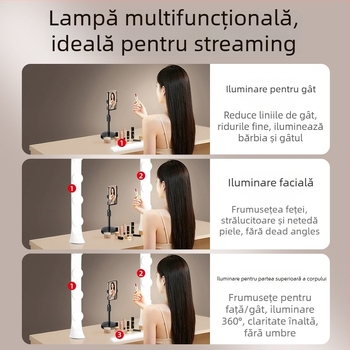 Lumină LED de umplere pentru streaming live, reglaj luminozitate, 10-50W, 220V, utilizare verticală