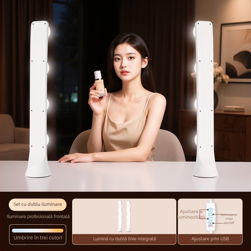 Lumină LED de umplere pentru streaming live, reglaj luminozitate, 10-50W, 220V, utilizare verticală