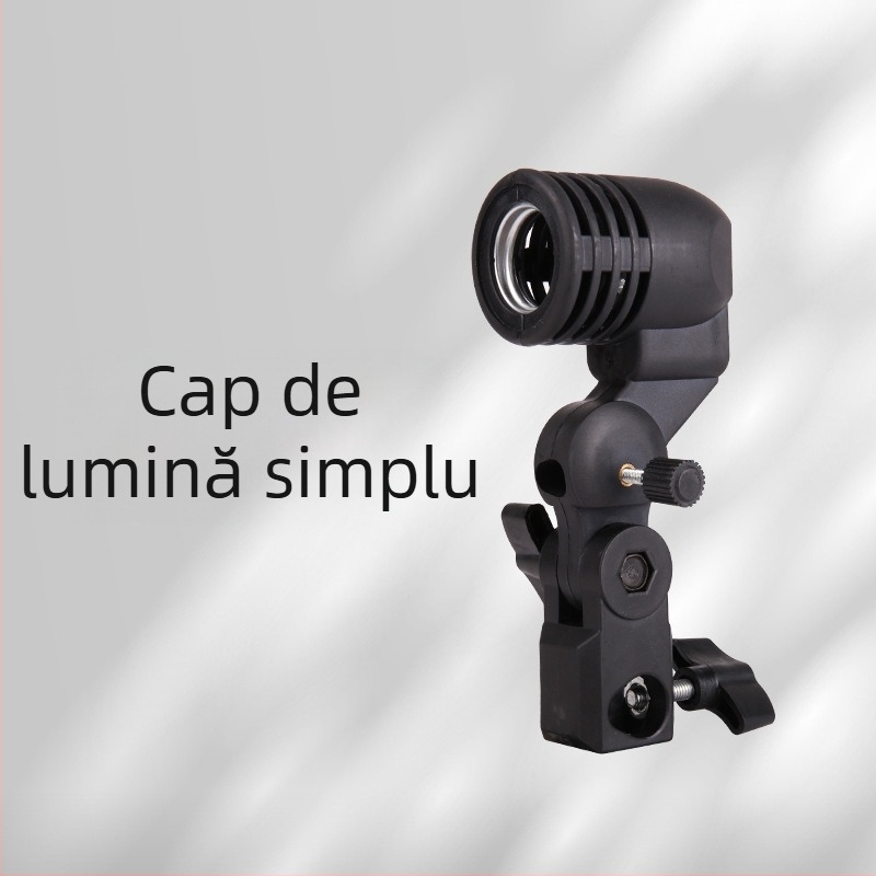Lumină portabilă pentru fotografie cu soclu E27 – Lumină LED de umplere pentru streaming live și filmare (90-240V; rază 3-5 m)