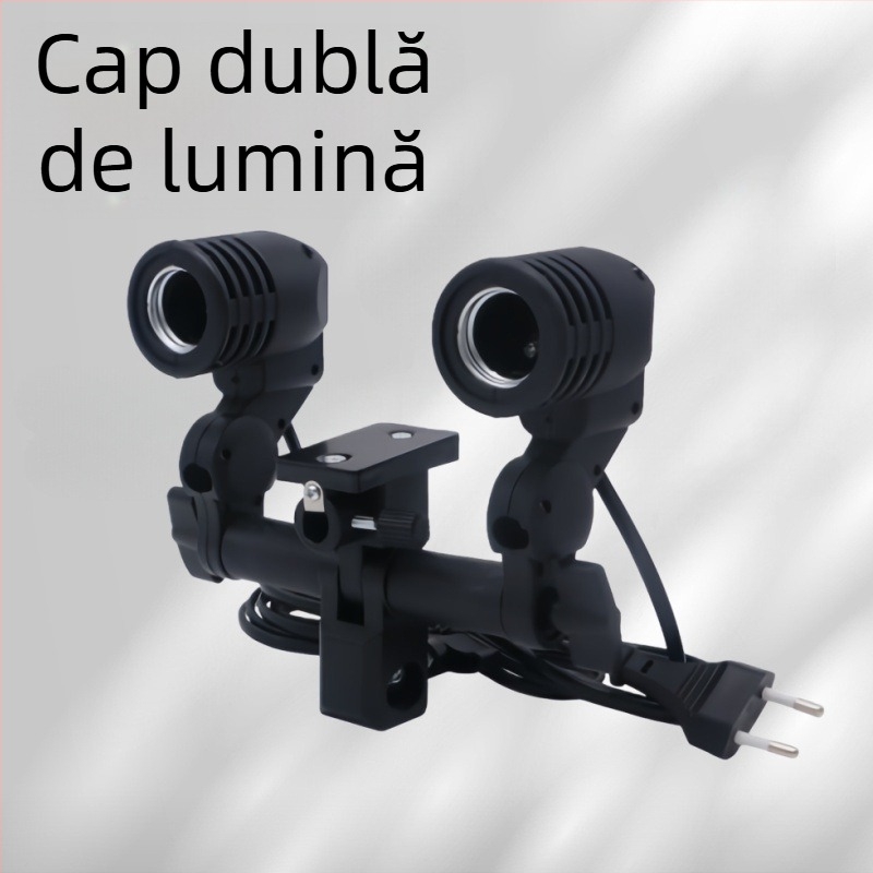 Lumină portabilă pentru fotografie cu soclu E27 – Lumină LED de umplere pentru streaming live și filmare (90-240V; rază 3-5 m)