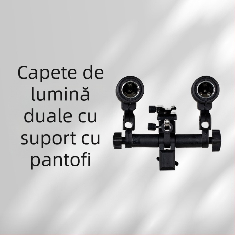 Lumină portabilă pentru fotografie cu soclu E27 – Lumină LED de umplere pentru streaming live și filmare (90-240V; rază 3-5 m)