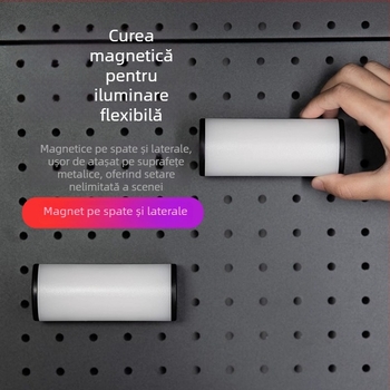 Mini Lumină de Umplere Magnetică RGB WB-R4, Lampa de birou portabilă pentru streaming live și fotografie, 3.7V, <10W