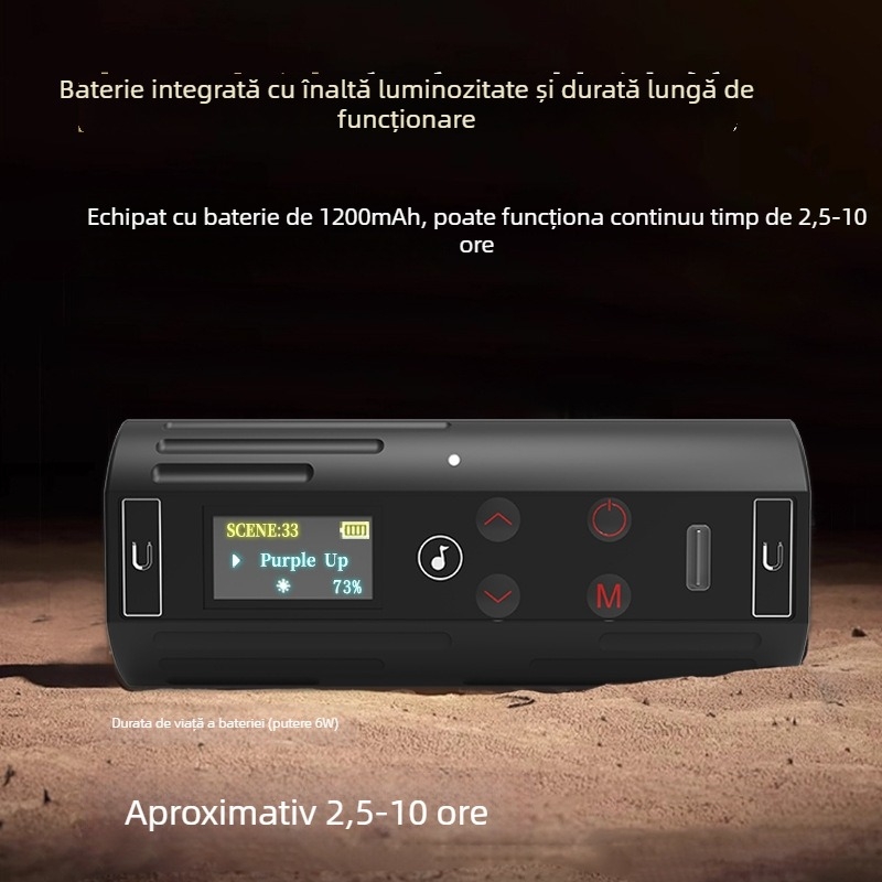 Mini Lumină de Umplere Magnetică RGB WB-R4, Lampa de birou portabilă pentru streaming live și fotografie, 3.7V, <10W