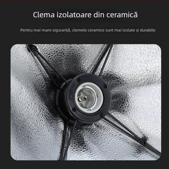 Kit de Iluminat pentru Fotografie pentru Streaming Live cu Softbox, Suport E27, 110–220V, Sursă de Alimentare Independentă, Reglare a Luminozității